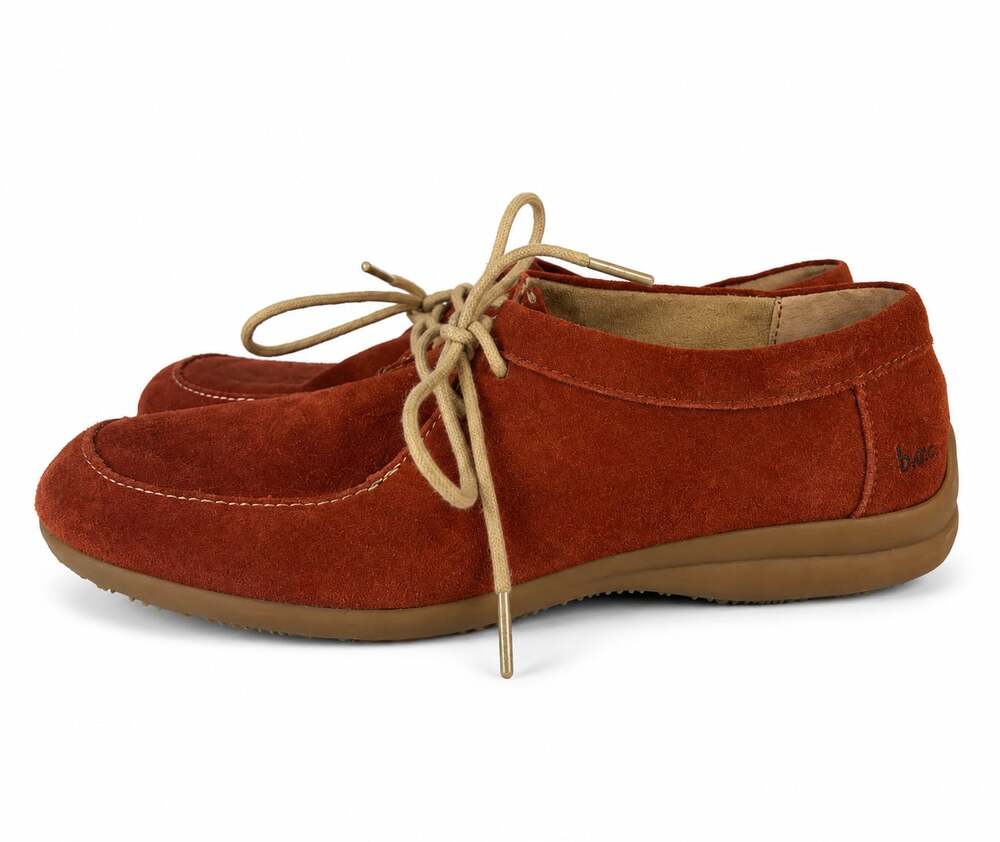 b.o.c. Born Concept Burnt Orange Suede Lace-Up Moccasins Size 6.5